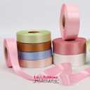 2 x LaRibbons White Ribbon 1 1/2 Inch 25 Yards Double Faced White Silk Ribbon for Flower Bouquet Crafts Gift Wrapping Wedding Party Decoration