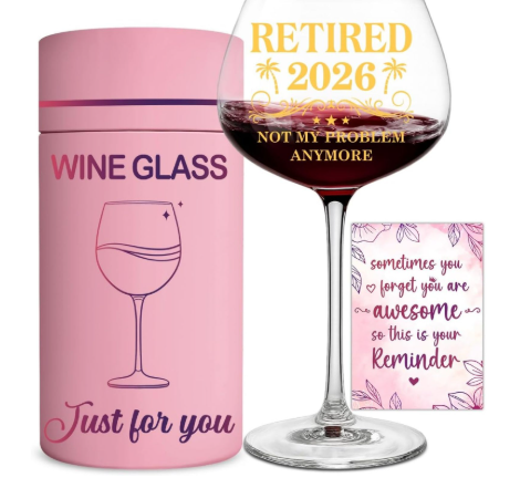 Retirement Gift For Woman, Her 2026 - Retirement Gifts for Women - Retired 2026 Not My Problem Anymore - Farewell Gift For Coworkers From Family, Colleague - Going Away Gifts For Friends, Boss