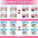 AURSWIF Princess Party Gift Boxes, 20 PCS Princess Cardboard Gable Boxes Candy Cookie Boxes for Birthday Party Supplies