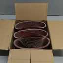 318 Inch Belt Sander Sanding Belt, 21 Pack Belt Sander Paper 40/60/80/120/180/240/400 Grits Assortment Aluminum Oxide Sanding Belts for Belt Sander Knife Sharpening Wood Metal Polishing