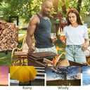 Gardeny 4 Ft Adjustable Heavy Duty Fire Wood Firewood Log Rack with Cover, Waterproof 600D Oxford Fabric Cover, Wood Rack and Cover Combo Set Outdoor wood Stacking Log Holder, All Weather Protection