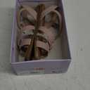 Madden Girl Jalycia Nude and Rhinestone Buckle Sandle Adjustable , Size 3