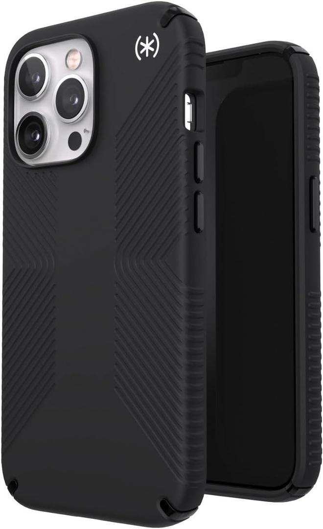 Speck Presidio2 Grip Bumper Case for iPhone 13 Pro - Black/White Polycarbonate