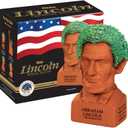 Chia Pet Abraham Lincoln with Seed Pack, Decorative Pottery Planter, Easy to Do and Fun to Grow, Novelty Gift, Perfect for Any Occasion