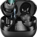 T33 Sleep Earbuds, Bluetooth 6.0 Noise Cancelling Sleep Headphones for Side Sleepers, ANC Up to 98%, Sleep Mode, 48H Playtime, Small Earbuds Comfort Fit for Sleeping, Travel, Work, Glossy Black