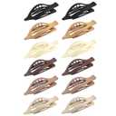 4 x Hair Clips for Women - 12 Pcs Hair Claws for Thin & Thick Hair Strong Hold No Slip Grip Hair Claw Clips for Women & Girls (Neutral)