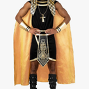 Morph Deluxe Egyptian Pharaoh Costume for Men - Adult Pharaoh Halloween Outfit - Ancient Egyptian Dress Up Size M