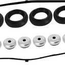 Engine Valve Cover Gasket Seal Kit, Fits for H0nda Accord, CRV, Civic, Element, Crosstour, CSX, ILX RDX RSX TSX, Replaces OEM# VS50614R/VS50627R/12030-PNC-000/12030-RAA-A01/12341-R40-A00