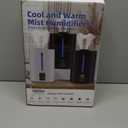 Coolfiqu 6L Humidifiers for Bedroom Large Room Home,Cool and Warm Humidifier for Baby and Plants Hot Mist Top Fill Desk Humidifiers Oil Diffuser,Quiet,Adjustable Mist,360°NozzleBlack(2026 Upgraded)