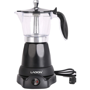 Cuban Coffee Maker, 6 or 3cup Electric Espresso Coffee Maker, Portable Cafeteras Electricas Modernas, Electric Moka Pot with Detachable Base & Overheat Protection, Coffee Gift for Home Travel