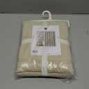 Lush Decor Waffle Stripe Cotton Blend Shower Curtain Single 72" W x 72" L Taupe - Beige Shower Curtains for Bathroom - Bathroo Curtain - Modern Decor