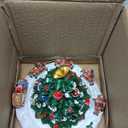 Lightahead Musical Christmas Tree with Rotating Santa Sleigh & Reindeer  Plays Classic Holiday Tunes  Polyresin Music Box Decoration