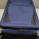 U.S. Traveler Aviron Bay Expandable Softside Spinner Wheels, Navy, 3 Piece Luggage