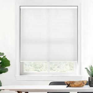 LazBlinds Cordless Cellular Shades, Light Filtering Honeycomb Shades with 1.5 inch Cells, Thermal Insulation Noise Reduction Blinds for Windows, 21" W x 48" H, White