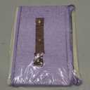 HYVAKUPPA Storage Bins with Zipper Lid Foldable Fabric Lidded Storage Boxes Baskets Cubes Washable Collapsible PU Leather Handle Cotton Linen Shelves Closet Organizer Container(Purple, Small Size)