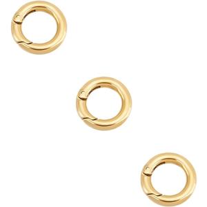UNICRAFTALE 3Pcs 2mm Real 18K Gold Plated Round Beads Smooth Spacer Beads Rondelle Spacers for Bracelet Necklace Jewelry Making Hole 0.5mm