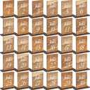 Chunful 30 Pcs Wedding Wooden Table Numbers 1-30 with Wooden Base Rustic Wedding Centerpieces for Tables Number Sign for Banquet Restaurant Party Decor, 3.9 x 5.9 Inch