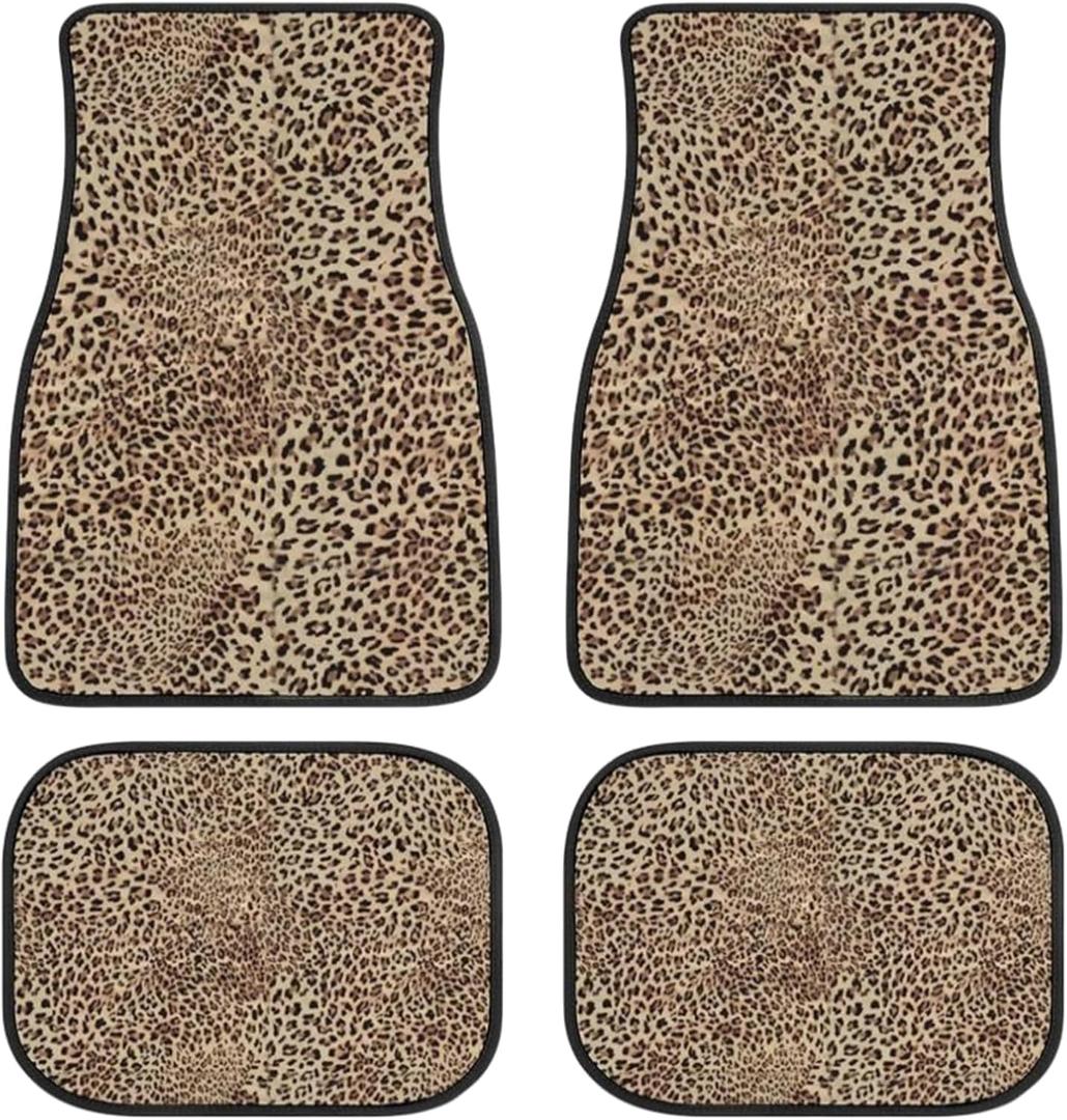 Car Floor Mats Non-Slip Automotive Floor Mats All-Weather Front Rear Car Floor Foot Mat Sets of 4 Pieces Foot Mats Rugs Carpet for Car Trucks SUV Sedans (NO.34)