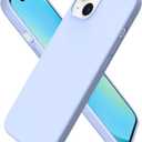 ORNARTO Compatible with iPhone 13 Case 6.1, Slim Liquid Silicone 3 Layers Full Covered Soft Gel Rubber Phone Case Protective Cover 6.1 Inch-Baby Blue