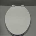 KOHLER K-4774-0 Brevia Elongated White Toilet Seat with Quick-Release Hinges And Quick-Attach Hardware For Easy Clean, White