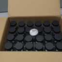 Glass Spice Jars with Label and Black Aluminum Lids (24 x 4oz) Spice Containers with 240 Labels, Shaker Inserts, Steel Funnel, Empty Square Seasoning Organizer (Black Aluminum Lid)