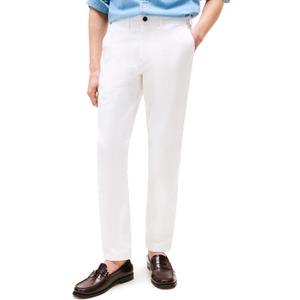 Tommy Hilfiger Men's Stretch Cotton Chino Pants in Slim Fit (36W x 30L, Th Optic White)