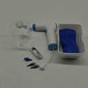 Ear Wax Removal, Electric Ear Cleaning Kit with Light, FSA HSA Eligible, Ear Irrigation Kit with 4 Pressure Modes, Safe and Effective Ear Flush Kit with Ear Cleaner - Includes Basin, Towel & 15 Tips (Blue)