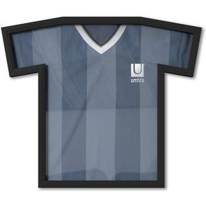 Umbra T-Frame, Unique T-Shirt Display Case to Showcase Adult Sized T-Shirts, Black, Medium
