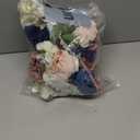 Ling's moment Navy Blue Wedding Centerpieces Flowers Mini Bridesmaid Bouquets Set of 6 Wedding Table Centerpieces Decor Pre-Made Floral - Dusty Rose & Navy