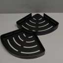 Hoomtaook Adhesive Corner Shelf Bathroom Shower Caddy Organizer for Kitchen Toilet No Drilling 2-Tier Bathroom Corner Shelves Shower Caddies