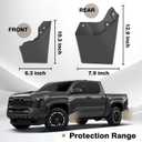 Muslogy Mud Flaps Splash Guards Compatible with Toyota Tacoma 2024 2025 2026 Accessories Front and Rear Mud Guards 4PCS No Drilling Heavy Duty Fender Mudguards Kit with Hardware Accessories