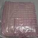 EMME Fleece Throw Blanket Luxury Flannel for Couch Bed Sofa Chair, Soft, Plush, Warm and Cozy Blanket with Geometric Grid Design (Purple, 60'' x 80'') (Twin)