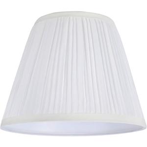 Aspen Creative 32006A Transitional Hardback Empire Shape Spider Construction Lamp Shade in Pleated White, 9" wide (5" x 9" x 7")