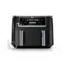 Ninja DZ550 Foodi 10 Quart 6-in-1 DualZone Smart XL Air Fryer with 2 Independent Baskets, Smart Cook Thermometer for Perfect Doneness, Match Cook & Smart Finish to Roast, Dehydrate & More, Grey