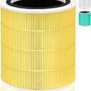 Core 400S Pet Allergy Replacement Filter for LEVOIT Core 400S and Core400S-P/Core 400S-rf Air Purifier,3-in-1 True H13 HEPA Activated Carbon Pre-Filter,Core400S-RF-PA (LRF-C401-YUS),1 Pack,Yellow