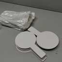 25 Pieces Dry Erase Answer Paddles Handheld Double Sided Paddles Mini White Boards Small White Board Dry Erase Signs Auction Paddles for Students Classroom Voting Games