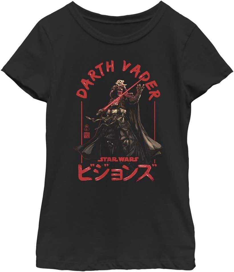STAR WARS Visions Theduel Dvader Girls Short Sleeve Tee Shirt (Medium, Black) M STAR WARS Visions Theduel Dvader Girls Short Sleeve Tee Shirt (Medium, Black) M