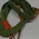 Nylon Dog Collar and Leash Set Durable - Adjustable with a Secure Fastening, Comfortable and Long - Lasting, Ideal for Walking, Training, and Outdoor, Green, XL