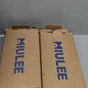 MIULEE Decorative Linen Euro Sham Pillow Covers 24x24 Natural Beige Boho Farmhouse Neutral Couch Throw Pillows for Bed Pack of 2 Accent Modern Pillowcase Sofa Livingroom Home Decor