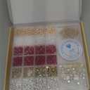 Xylise 6mm/8mm Crackle Glass Beads Bracelet Making Kit Crystal Glass Beads Jewelry Making Kit, Friendship Bracelet kit for DIY Crafts Gifts (Two-tone red)