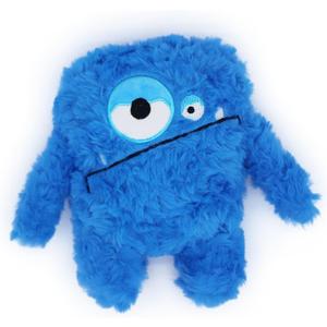 Plush Squeaky Dog Toy, Crinkle Stuffed Dog Toy Keep Them Busy Tug of War Birthday Dog Chew Toy for Small Medium Large Dogs (Blue)