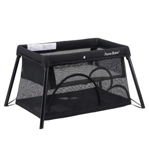 Pamo Babe Travel Crib Lightweight Playpen Baby Playard with Bassinet Portable Mini Playard