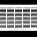 HVAC Premium 26 x 18 Duct Opening Steel Return Air Filter Grille, for 1-inch Filter, Removable Door, Flat Stamped HVAC Vent Cover Grille, Outer Dimensions 28.5 x 20.5