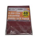 Weyew 8.5 x 11 in, 40 sheets Colored Cardstock Paper