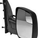 Dependable Direct Passenger Side Textured Side View Mirror Compatible with 2010-2014 Ford E-150 E-250 E-350 E-450 Super Duty - Parts Link #: FO1321396
