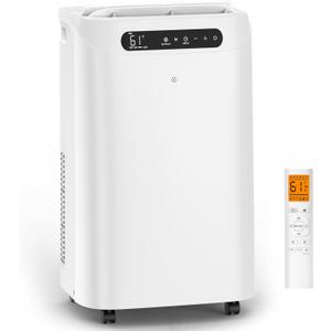 14000 BTU Portable Air Conditioners for Room Cooling up to 700 Sq. Ft, 3-IN-1 Quiet Portable AC Unit with Dehumidifier Fan, Remote Control, Smart Sleep Mode, 24H Timer, Windows Kit Included
