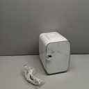 Sweetcrispy Mini Portable Small Refrigerator 4L/ 6 Can Cooler & Warmer Compact Fridge for Skincare, Marble Ivory