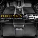 Wailtnb-All Weather Floor Mats for Chevrolet Suburban & GMC Yukon XL 2015-2020 Custom Fit Chevy Suburban & Yukon XL 2015-2020 Waterproof Durable Accessories for Suburban