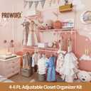 4-6 Ft. Pink Custom Insert Wire Closet Organizer System Kit