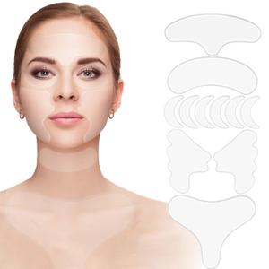 Neck Wrinkle Patches, 11PCS Reusable Anti-Wrinkle Silicone Patches for Face, Neck, Chest & Forehead | Collagen Firming Pads for Fine Lines, Moisturizing & Tightening Skincare for Women